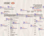 HSBC Bank Statement Template - Image 2
