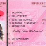 Albania Driving Licence Template
