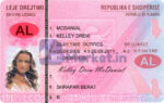 Albania Driving Licence Template