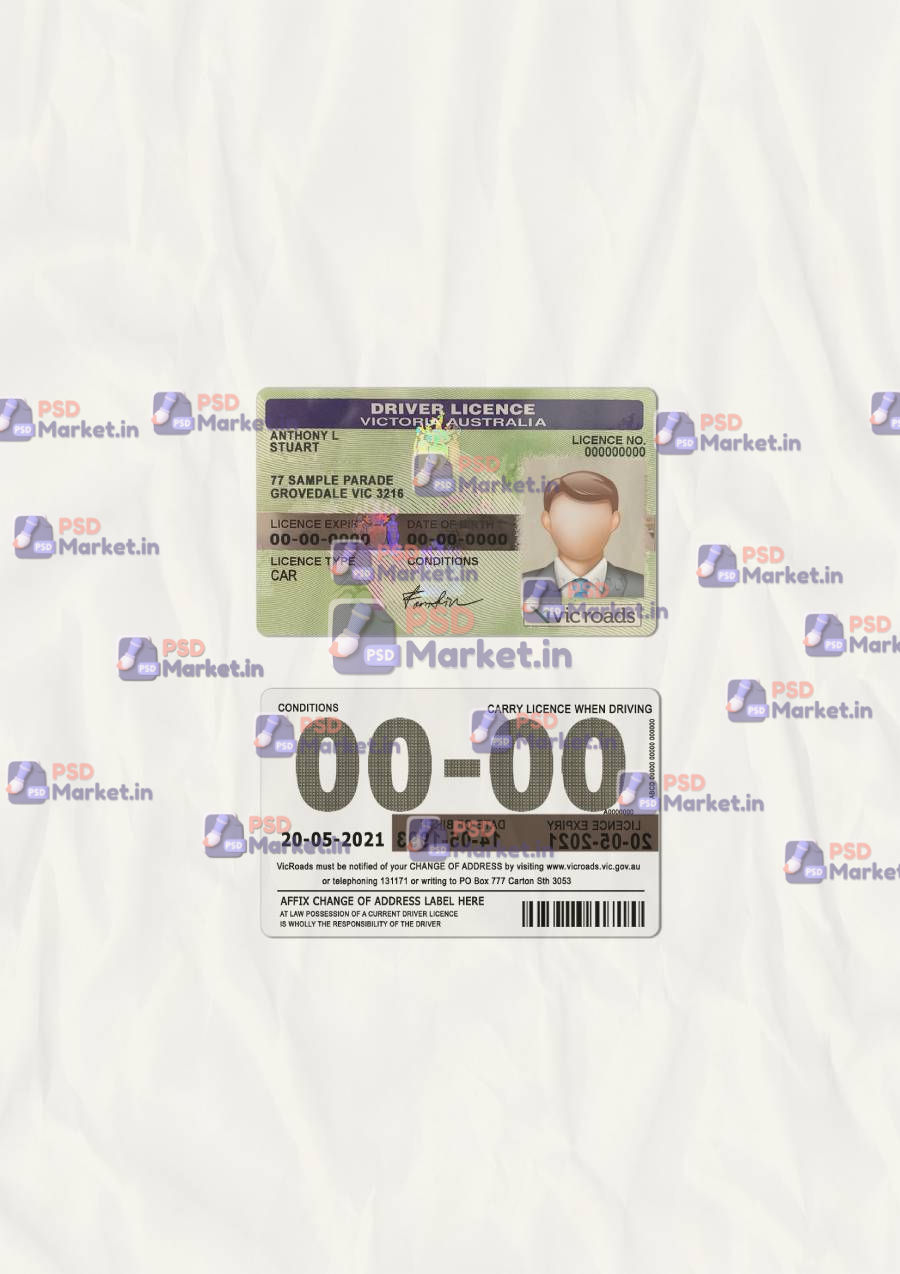 Australian Victoria Australia DL Template (scan) - PSDMarket.in Australian Victoria Australia DL Template (scan) - PSDMarket.in