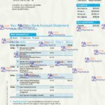 Barclay Bank Statement Template - PSDMarket.in