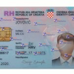 Croatia ID Card (Front & Back)Template