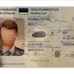 Estonia ID Card (Front & Back) Template V2 - PSDMarket.in
