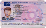 France Driving Licence (Front & Back) Template