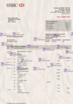 HSBC Bank Statement Template - PSDMarket.in
