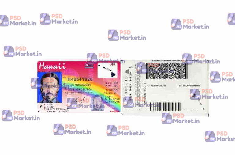 Hawaii Driver License New & old Template - PSDMarket.in