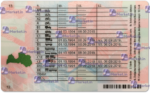 Latvia Driving Licence (Front & Back) Template - Image 2