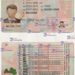 Latvia Driving Licence Template (scan)