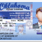 Oklahoma Driving Licence Template V1