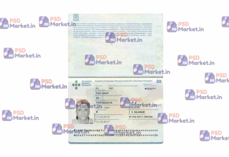Portugal Passport Template - PSDMarket.in