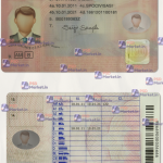 Romania Driving Licence Template (scan)