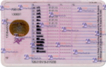 France Driving Licence (Front & Back) Template - Image 2