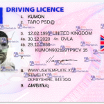 UK Driving Licence Template V2 update
