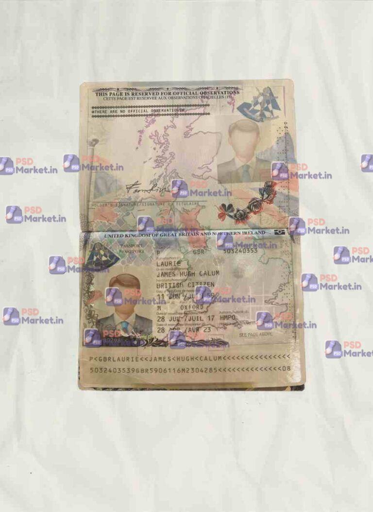 UK Passport new version Template - PSDMarket.in