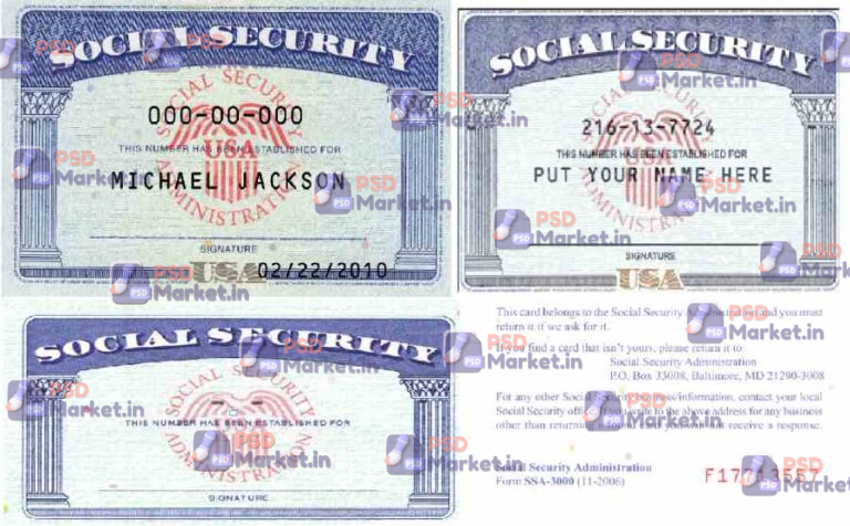 USA SSN Template - PSDMarket.in