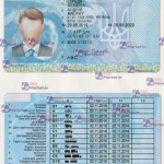 Ukraine Driving Licence Template(scan)