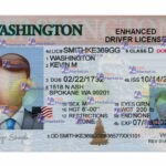 Washington Driver License(Front & Back) Template - PSDMarket.in