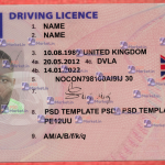 UK Driving Licence Template V2