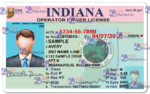 Indiana Driving Licence(v1) Template