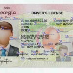 Georgia Drivers License Template (Front & Back) V2 - PSDMarket.in