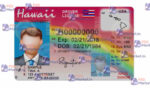 Hawaii Drivers License Template (Front & Back) - PSDMarket.in