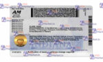 Indiana Drivers License Template (Front & Back) V2 - PSDMarket.in
