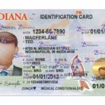 Indiana Drivers License Template (Front & Back) V2 - PSDMarket.in