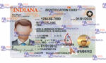 Indiana Drivers License Template (Front & Back) V2 - PSDMarket.in