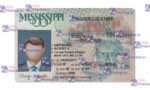 Mississippi Drivers License Template (Front & Back) V2 - PSDMarket.in