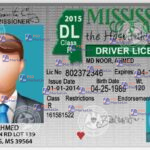 Mississippi Drivers License Template V1 - PSDMarket.in