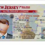 New Jersey Drivers License Template (Front & Back) - PSDMarket.in