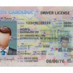 North Carolina Drivers License Template (Front & Back)