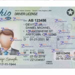 Ohio Drivers License Template (Front & Back) V2 - PSDMarket.in