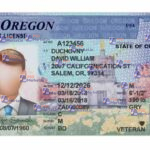 Oregon Drivers License Template (Front & Back) - PSDMarket.in