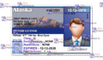 Alaska Drivers License Template (V1) - PSDMarket.in