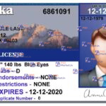 Alaska Drivers License Template (V1) - PSDMarket.in