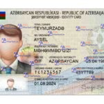 Azerbaijan ID Card Template (Front & Back) - PSDMarket.in