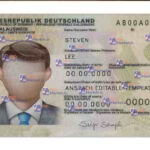 Germany ID Card Template (Front & Back) V1 - PSDMarket.in
