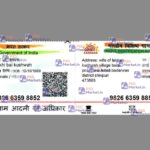 India Adhar Card Template - PSDMarket.in