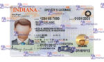 Indiana Drivers License Template Car (V2) - PSDMarket.in