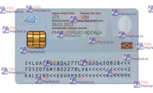 Latvia ID Card Template (Front & Back) - PSDMarket.in