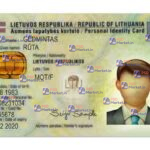 Lithuania ID Card Template (Front & Back) - PSDMarket.in