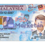Malaysia ID Card Template (Front & Back)