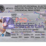 Mexico ID Card Template (Front & Back)