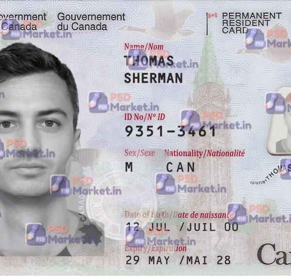Canada ID Card Template(PRC)
